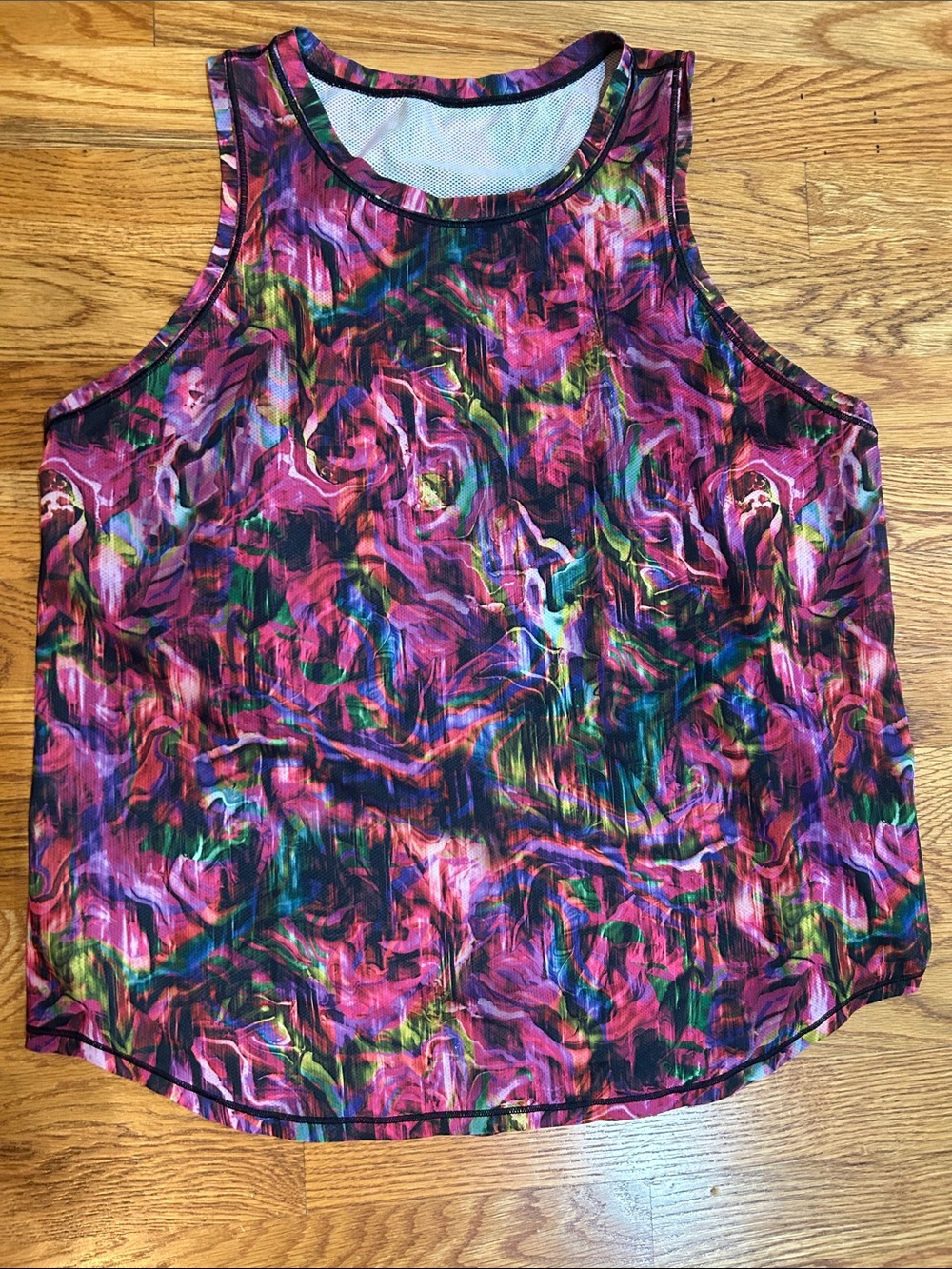 lululemon athletica Multicolor Pink & Green Active Tank Top